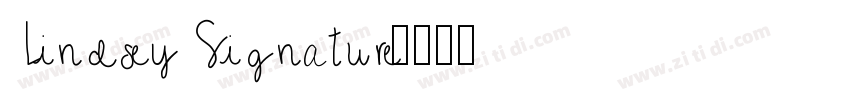 Lindsey Signature字体转换